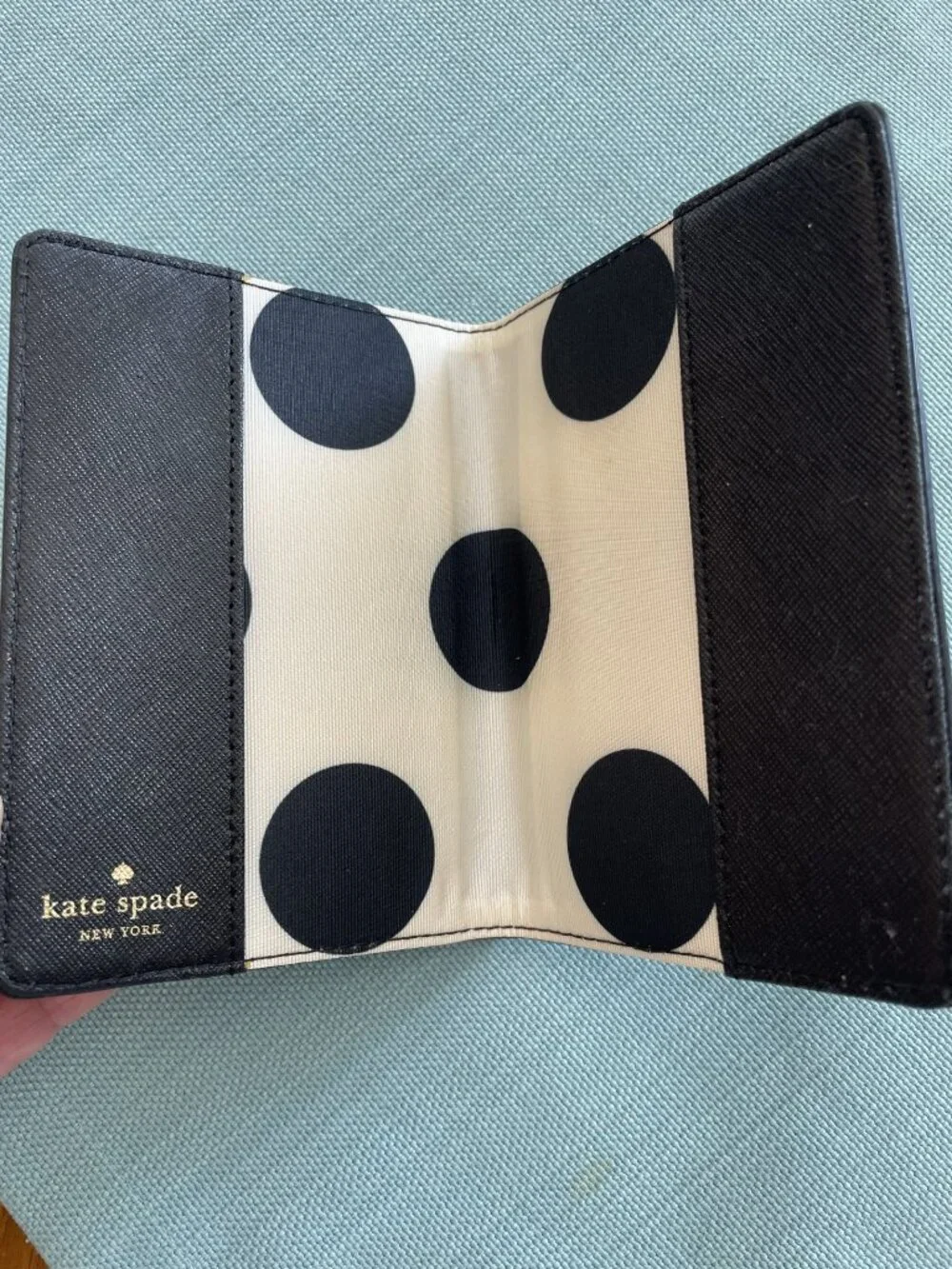 Kate Spade New York passport cover black 
